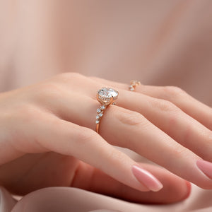 The Mia Set With A Round Lab Diamond