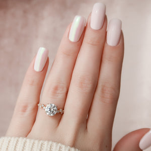 The Mia Set With A Round Lab Diamond