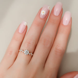 The Mia Set With A Round Lab Diamond