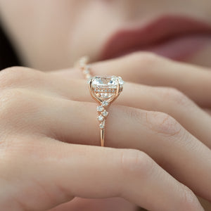 The Mia Set With A 1 Carat Round Lab Diamond