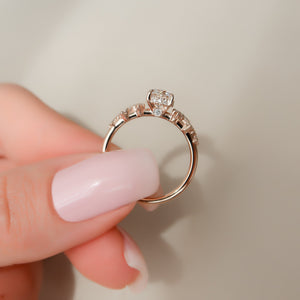 The Mia Set With A 1 Carat Round Lab Diamond