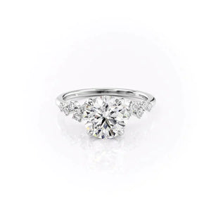 The Mia Set With A 2 Carat Round Lab Diamond