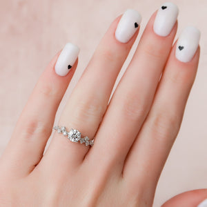 The Mia Set With A 2 Carat Round Lab Diamond