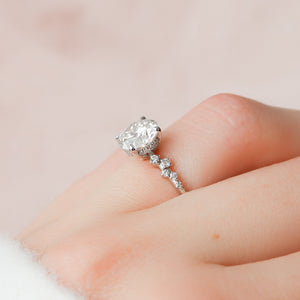 The Mia Set With A 2 Carat Round Lab Diamond