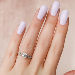 The Mia Set With A 2 Carat Round Lab Diamond