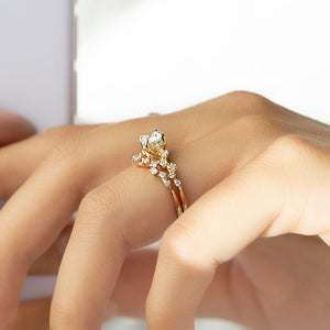 The Mia Set With A 3 Carat Round Lab Diamond