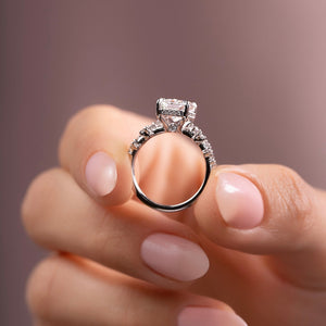The Mia Set With A 2 Carat Radiant Lab Diamond