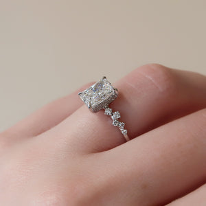 The Mia Set With A 2 Carat Radiant Lab Diamond