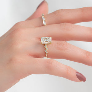 The Mia Set With A 1 Carat Radiant Lab Diamond