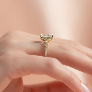 The Mia Set With A 1 Carat Radiant Lab Diamond
