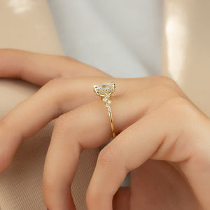 The Mia Set With A 1 Carat Radiant Lab Diamond