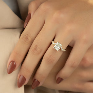 The Mia Set With A 1 Carat Radiant Lab Diamond