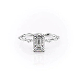The Penelope Set With A 2.5 Carat Emerald Lab Diamond
