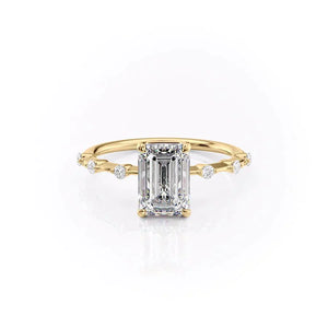 The Penelope Set With A 1 Carat Emerald Lab Diamond