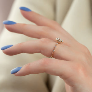 The Penelope Set With A 4 Carat Oval Moissanite