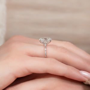 The Penelope Set With A 4 Carat Oval Moissanite
