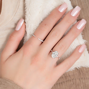 The Penelope Set With A 4 Carat Oval Moissanite