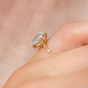 The Penelope Set With A 1 Carat Oval Moissanite