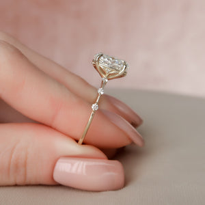 The Penelope Set With A 1 Carat Oval Moissanite