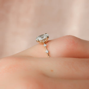 The Penelope Set With A 1 Carat Oval Moissanite