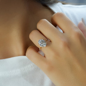 The Penelope Set With A 1 Carat Oval Moissanite
