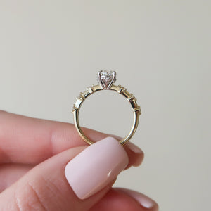 The Penelope Set With A 1 Carat Oval Moissanite