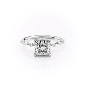 The Penelope Set With A 4 Carat Princess Moissanite