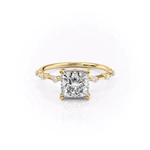 The Penelope Set With A 1 Carat Princess Moissanite