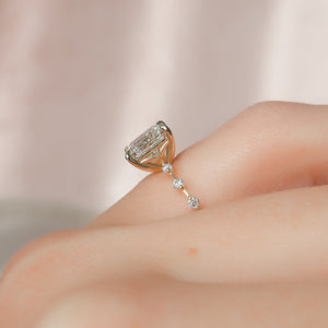 The Penelope Set With A 1 Carat Princess Moissanite
