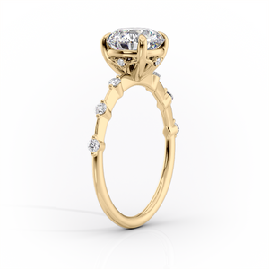 The Penelope Set With A 4 Carat Pear Moissanite