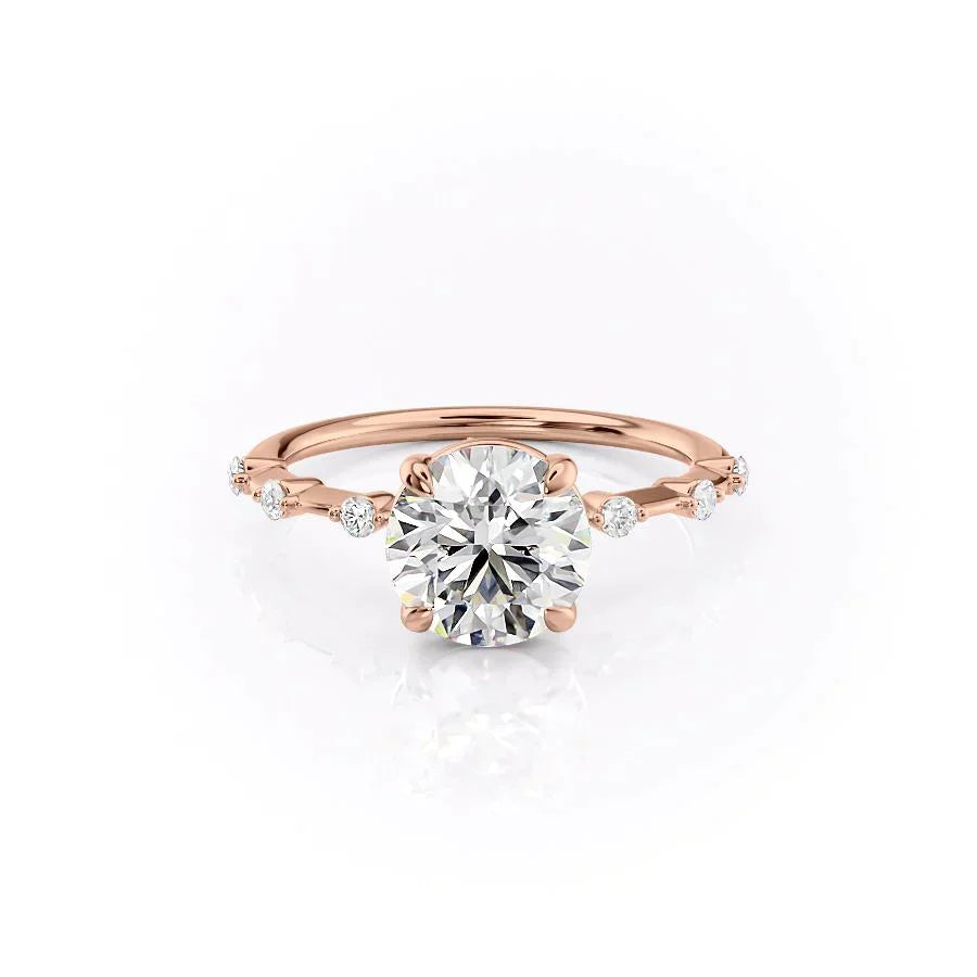 The Penelope Set With A 1 Carat Round Moissanite