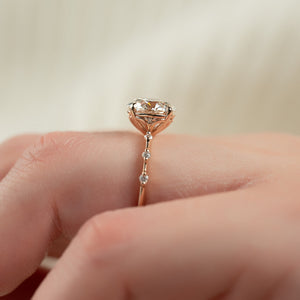 The Penelope Set With A 2 Carat Round Moissanite