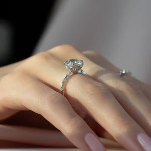 The Penelope Set With A 1 Carat Round Moissanite