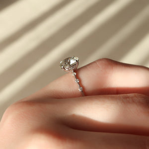 The Penelope Set With A 1 Carat Round Moissanite