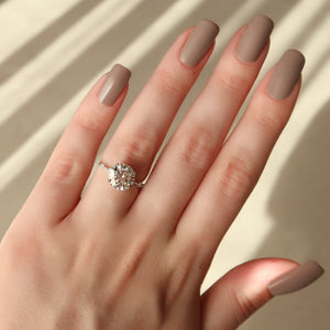 The Penelope Set With A 1 Carat Round Moissanite