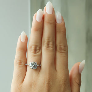 The Penelope Set With A 1 Carat Round Moissanite