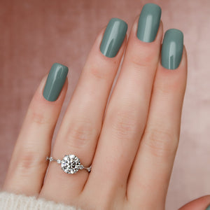 The Penelope Set With A 1 Carat Round Moissanite
