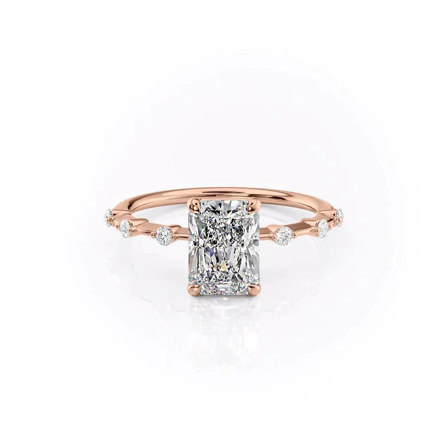 The Penelope Set With A 2 Carat Radiant Moissanite
