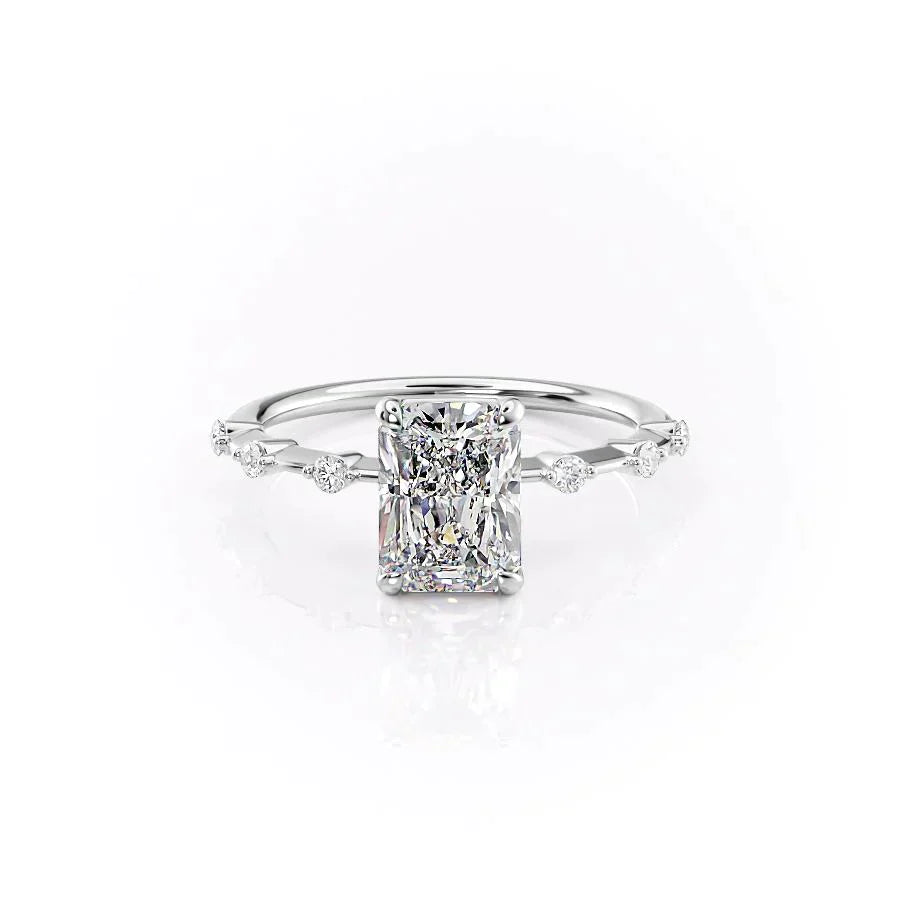 The Penelope Set With A 5 Carat Radiant Moissanite