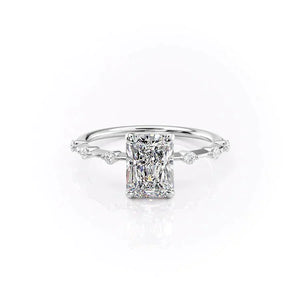 The Penelope Set With A 2 Carat Radiant Moissanite