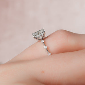 The Penelope Set With A 3 Carat Radiant Moissanite