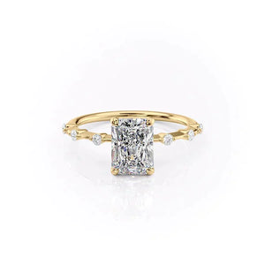 The Penelope Set With A 2 Carat Radiant Lab Diamond