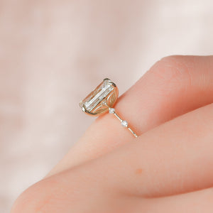 The Penelope Set With A 2 Carat Radiant Moissanite