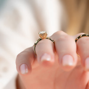 The Penelope Set With A 2 Carat Radiant Moissanite