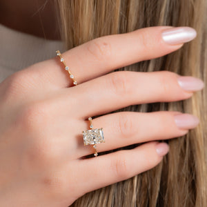 The Penelope Set With A 2 Carat Radiant Moissanite