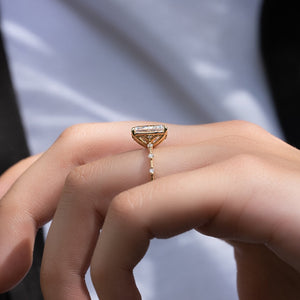 The Penelope Set With A 2 Carat Radiant Moissanite