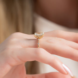 The Penelope Set With A 2 Carat Radiant Moissanite