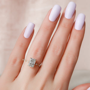 The Penelope Set With A 2 Carat Radiant Moissanite
