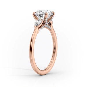 The Megan Set With A 1 Carat Round Lab Diamond