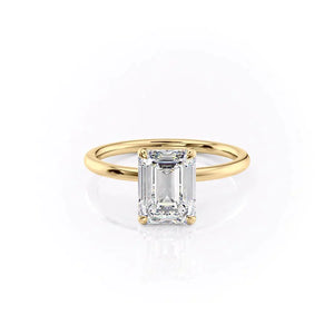 The Nelly Set With A 3 Carat Emerald Lab Diamond